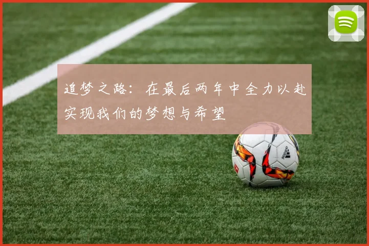 追梦之路：在最后两年中全力以赴实现我们的梦想与希望